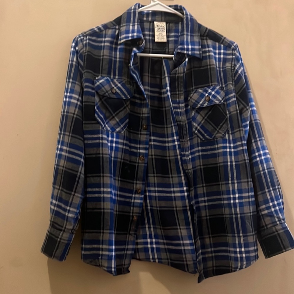 Faded Glory Plaid Top.